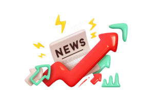 Illustrasjon, logo om nyheter