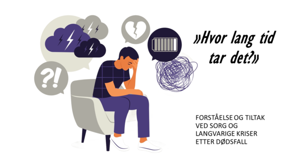 Illustrasjon av mann i sorg/plakat