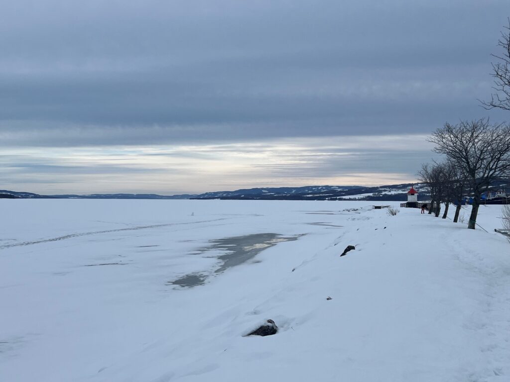 Utsikt over Mjøsa fra Gjøvik