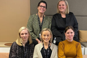 Involverte i prosjektet. Øverst tv: Vibeke Mathiesen (BGO), Anja Bangen (LDS) Nede tv: Vibeke G. Wang (LDS), Åshild Hauge (LDS), Caroline Hammer (LDS) Privat foto.