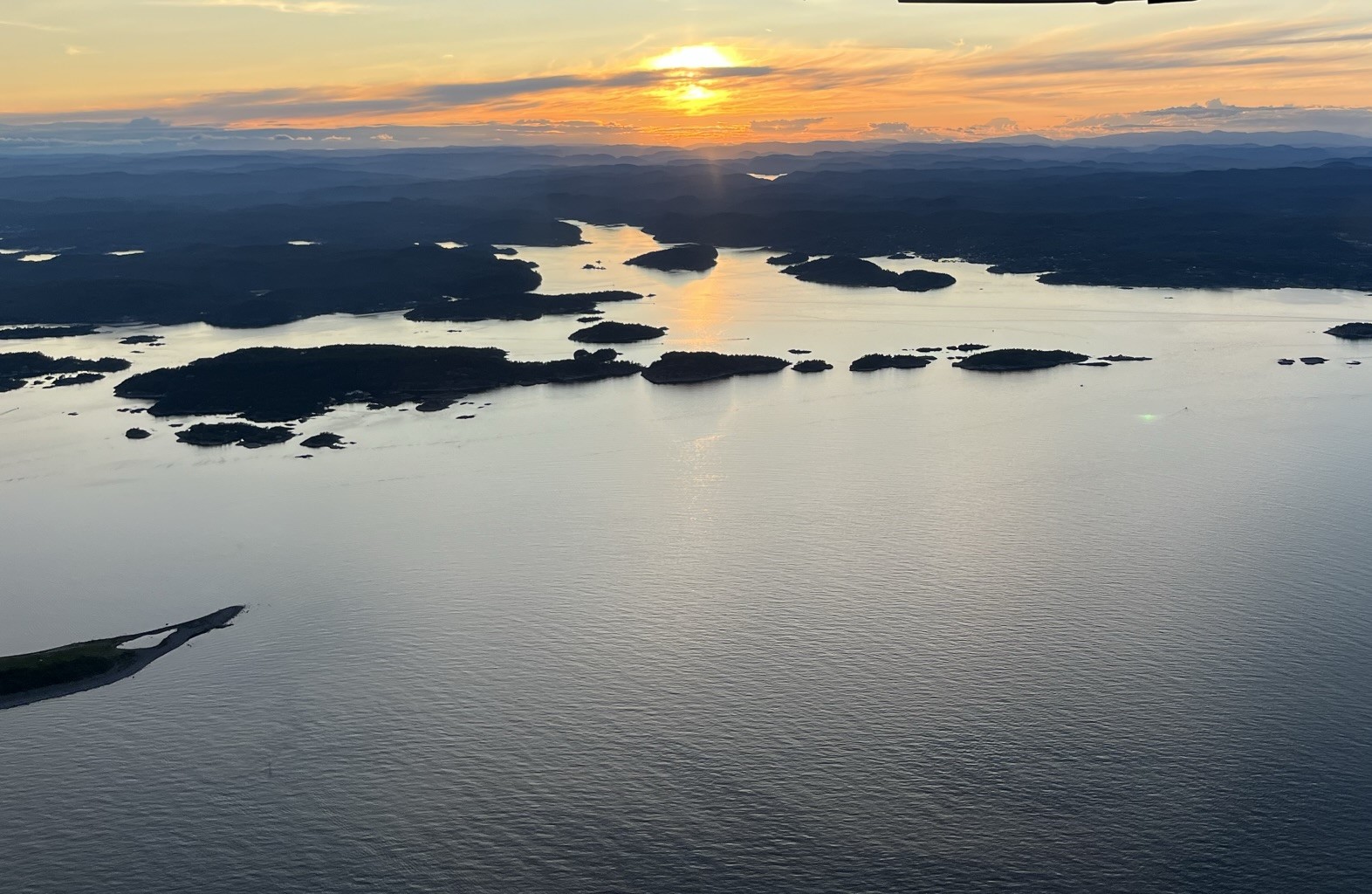 Vestfold-i-solnedgang Fotografi av vestfold i solnedgang
