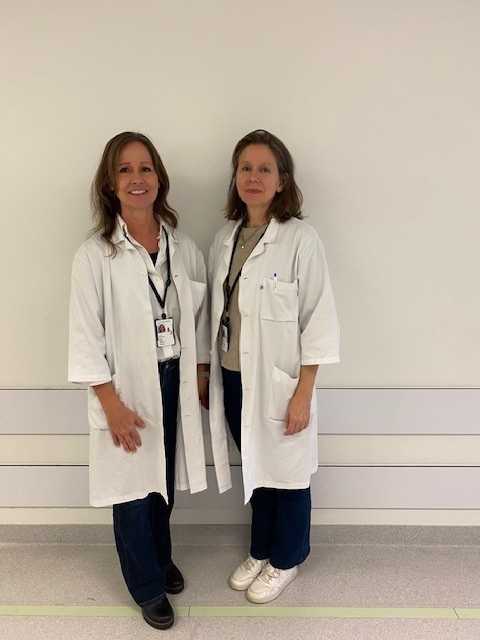 Bilde av sykehusets to farmakologer