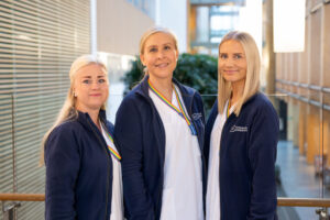 Ambulerende sykepleieteam Ahus, Camilla Sund, Hanne Christine Huse Brubakken, Sandra Røkeness