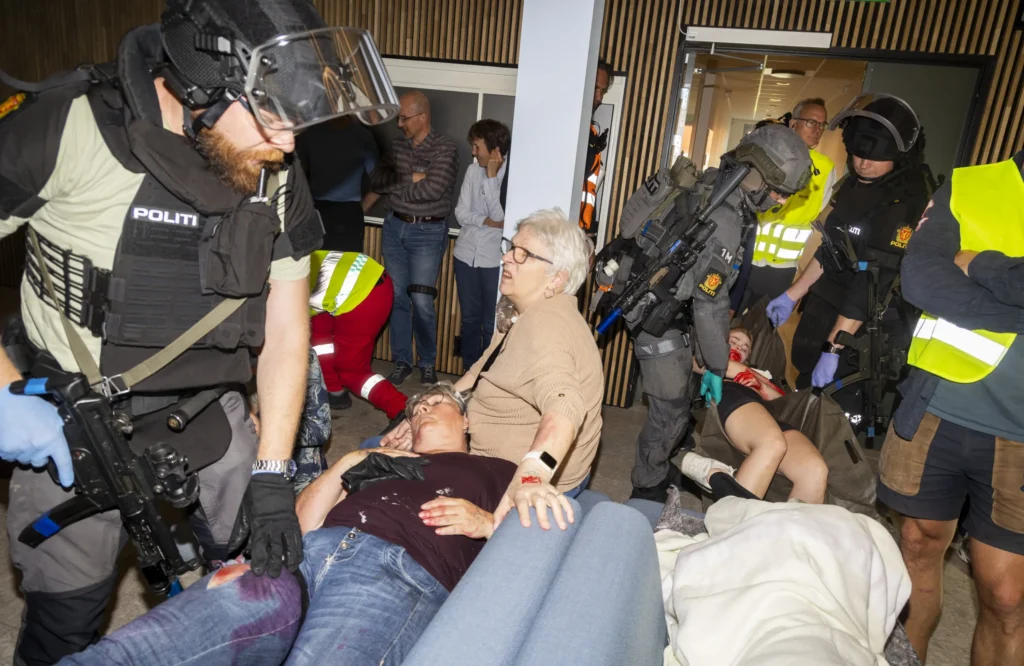 Bilde fra forsvarets øvelse