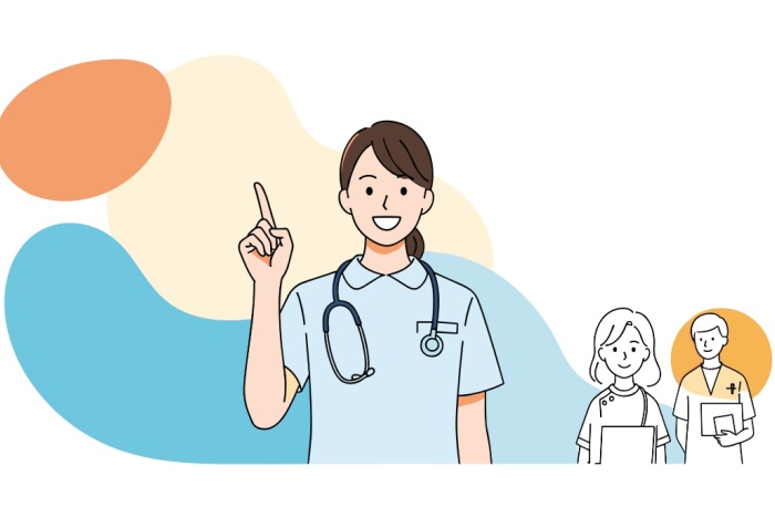 Helsepersonell med dokumenter